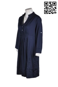 FA309 女裝時尚單裙 來版訂做 車線修腰款連衣裙 連衣裙配搭 連衣裙批發商